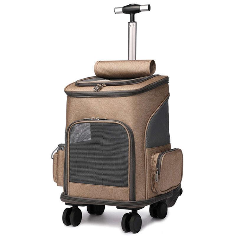EcoTail Pets Deluxe Pet Taxi on Wheels – Safe & Comfortable Pet Transport