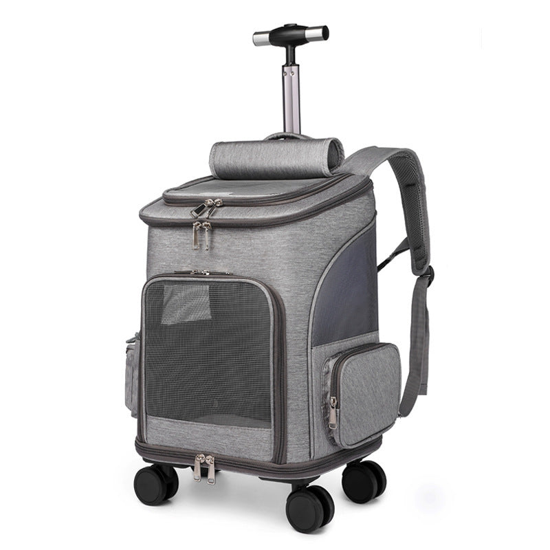 EcoTail Pets Deluxe Pet Taxi on Wheels – Safe & Comfortable Pet Transport