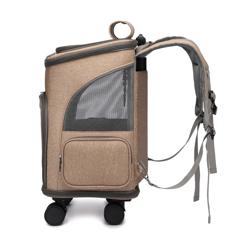 EcoTail Pets Deluxe Pet Taxi on Wheels – Safe & Comfortable Pet Transport