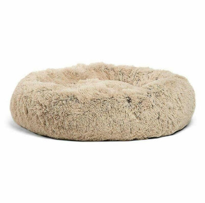 Soft Round Plush Bed for Cats & Small Dogs