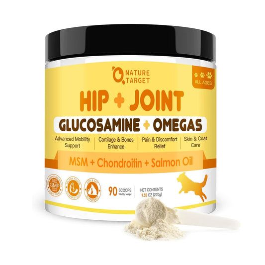 Glucosamine Joint Supplement for Dogs & Cats: Includes Chondroitin, MSM, and Turmeric to Support Hip and Joint Mobility
